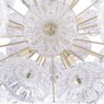 Laura Ashley Elwick 6 Light Pendant Textured Glass & Antique Brass