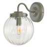 Laura Ashley Georgie Outdoor Wall Light Matt Grey Glass IP44 