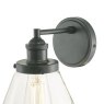 Laura Ashley Isaac Outdoor Wall Light Charcoal Glass IP44