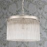 Laura Ashley Manon 3lt Pendant Champagne Clear Glass 