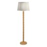 Laura Ashley Maria Floor Lamp Wood & Antique Brass - Base Only