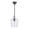 Laura Ashley Ockley Pendant Glass & Matt Black