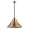 Laura Ashley Rufus Grande Pendant Antique Brass