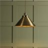 Laura Ashley Rufus Grande Pendant Antique Brass