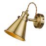 Laura Ashley Rufus Single Spotlight Antique Brass