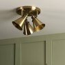 Laura Ashley Rufus 3lt Plate Spotlight Antique Brass