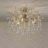 Laura Ashley Willow 3lt Semi Flush Satin Champagne Crystal