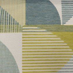 (e) Lime-teal Arno Abstract Chenille