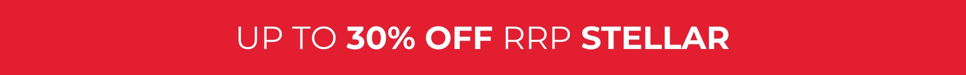 up to 30% off stellar