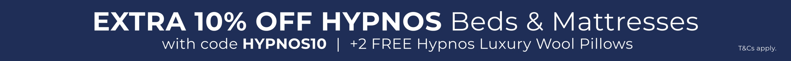 Hypnos Extra 10% Off + FREE Pillows